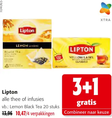 Promotie: Lipton alle thee of infusies
