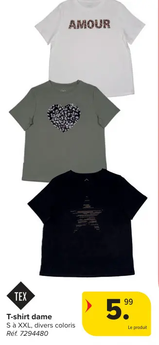 Offre: T-shirt dame