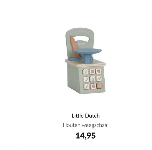 Aanbieding: Houten weegschaal