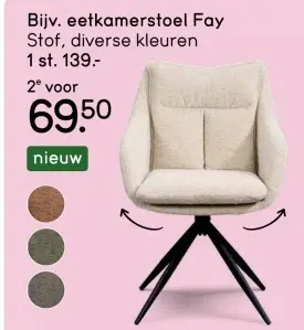 Aanbieding: eetkamerstoel Fay
