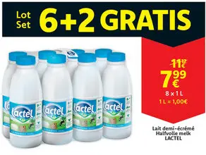 Offre: Lait demi-écrémé / Halfvolle melk
