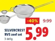 Aanbieding: RVS zeef set