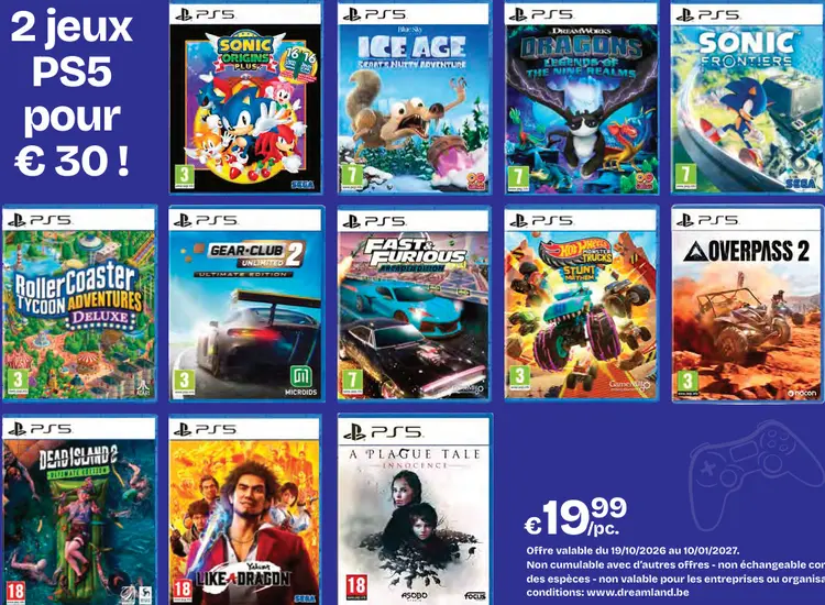 Offre: Jeux PS5