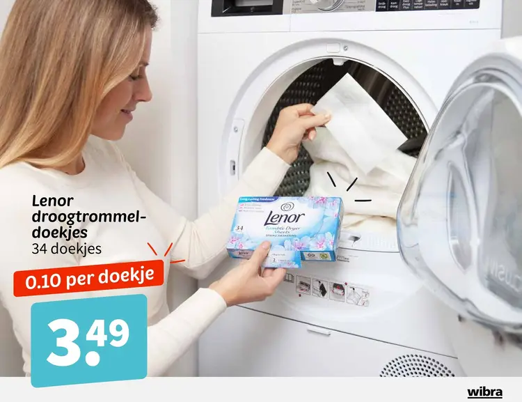 Aanbieding: droogtrommel-doekjes