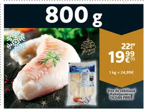 Promotie: Dos de cabillaud / Kabeljauwrug