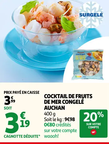 Promotie: Cocktail de fruits de mer congelé