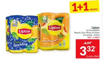 Offre: Lipton Ice Tea pétillant