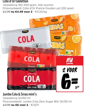 Aanbieding: Jumbo Cola & Sinas mini's
