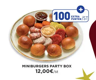 Promotie: Miniburgers party box