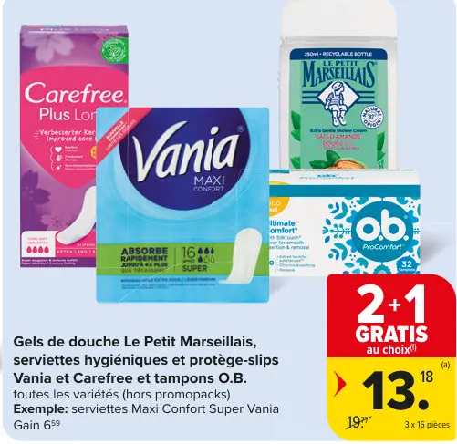 Offre: Gels de douche Le Petit Marseillais