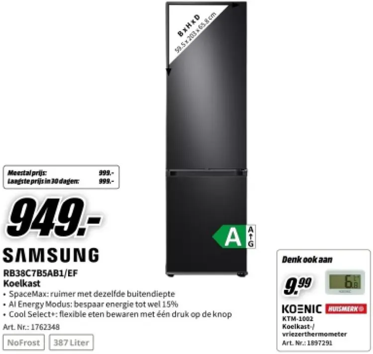 Aanbieding: RB38C7B5AB1/EF Koelkast