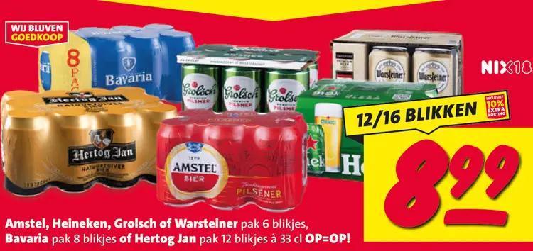 Aanbieding: Diverse blikjes bier