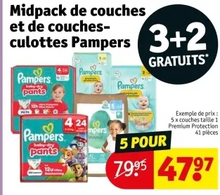 Offre: Midpack de couches et de couches-culottes