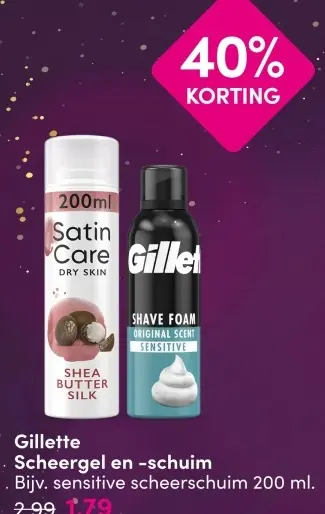 Aanbieding: Scheergel en -schuim