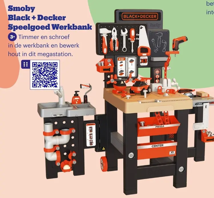 Aanbieding: Smoby Black + Decker Speelgoed Werkbank