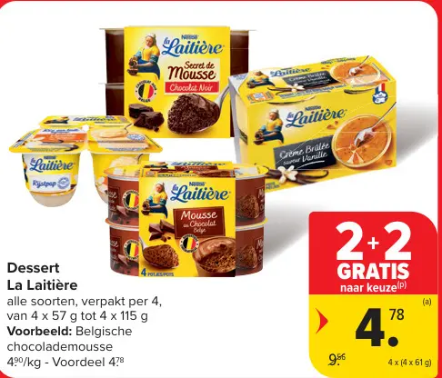 Promotie: Dessert La Laitière