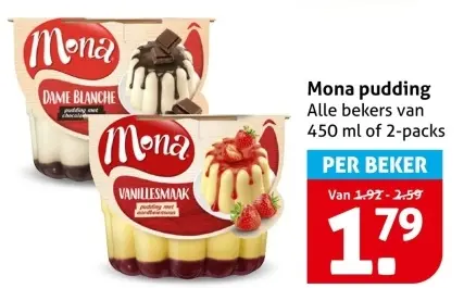 Aanbieding: Mona pudding