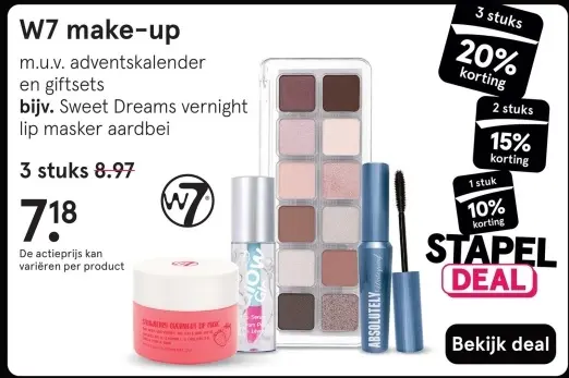 Aanbieding: W7 make-up