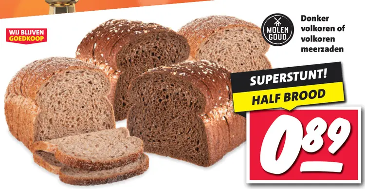 Aanbieding: Donker volkoren of volkoren meerzaden