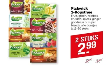 Aanbieding: Pickwick 1-Kopsthee