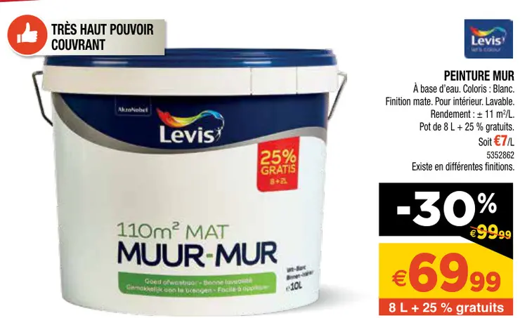 Offre: Peinture mur