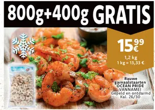 Promotie: Rauwe garnaalstaarten