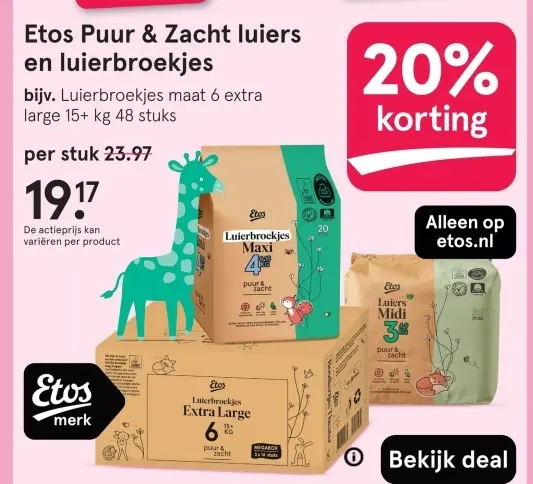 Aanbieding: Puur & Zacht luiers en luierbroekjes