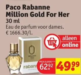 Aanbieding: Paco Rabanne Million Gold For Her