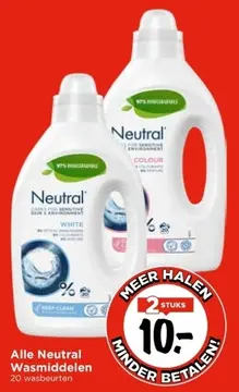 Aanbieding: Alle Neutral Wasmiddelen