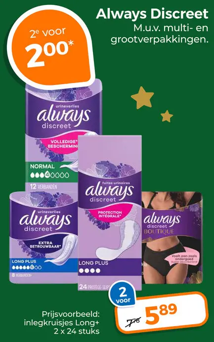 Aanbieding: Always Discreet