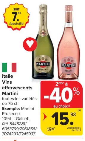 Offre: Vins effervescents