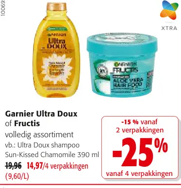 Promotie: Garnier Ultra Doux of Fructis