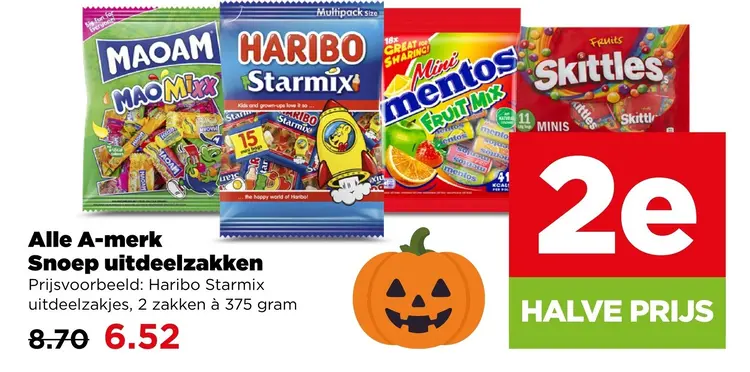Aanbieding: Alle A-merk Snoep uitdeelzakken