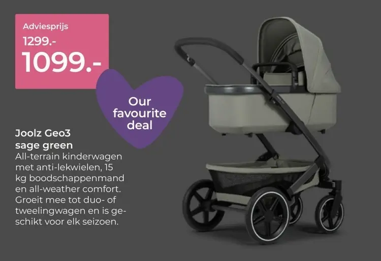 Aanbieding: Joolz Geo3 sage green