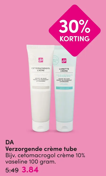 Aanbieding: DA Verzorgende crème tube