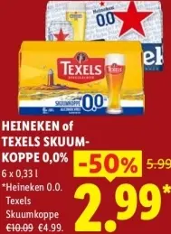 Aanbieding: Heineken of Texels Skuumkoppe 0,0%