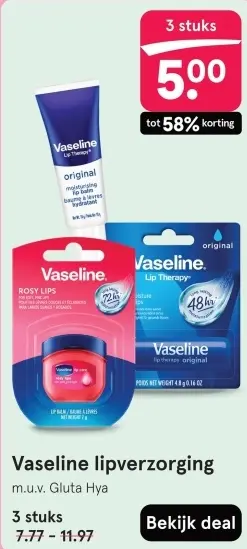 Aanbieding: Vaseline lipverzorging