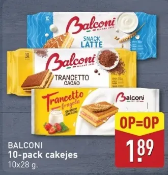 Aanbieding: BALCONI 10-pack cakejes