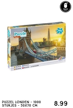 Aanbieding: Puzzel Londen - 1000 stukjes - 50x70 cm 