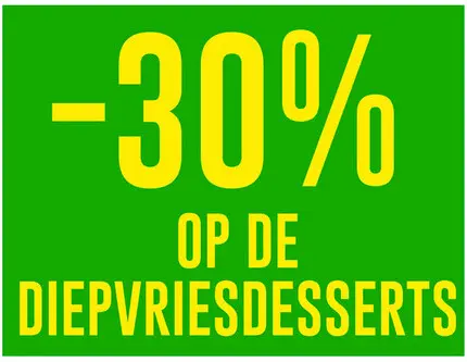 Promotie: Diepvriesdesserts