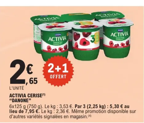 Promotie: Activia cerise