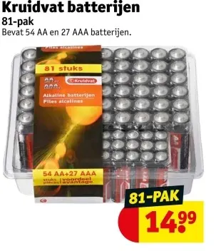 Aanbieding: Kruidvat batterijen