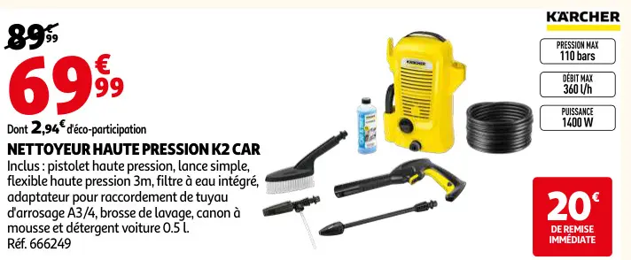 Promotie: Nettoyeur haute pression K2 car