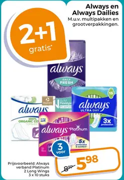 Aanbieding: Always en Always Dailies