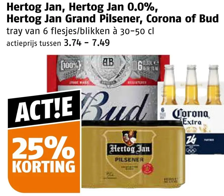 Aanbieding: Pilsener, Corona of Bud