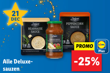 Aanbieding: Alle Deluxe sauzen