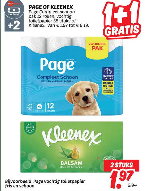 Page of Kleenex