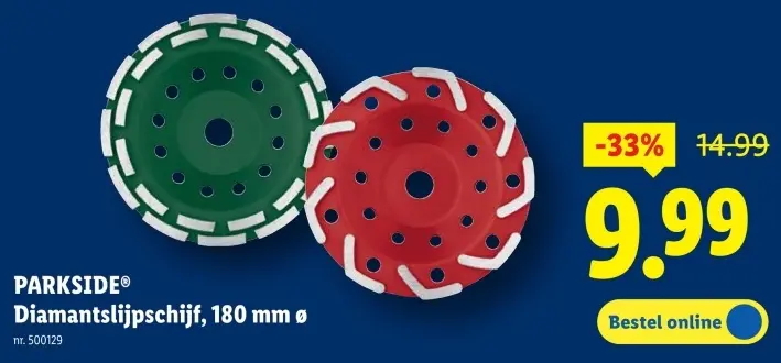 Promotie: Diamantslijpschijf