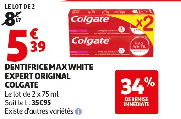 Promotie: Dentifrice max white expert original