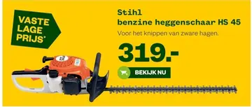 Aanbieding: Stihl benzine heggenschaar HS 45